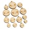 Kawaii Cute Sparkly Eyes Face Mini Wood Shape Charms Jewelry DIY Craft